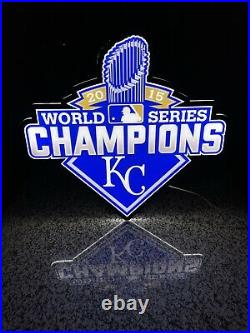 Kansas City Royals 2ft x 2ft Champions, LED Neon Sign, Man Cave, Sports Bar