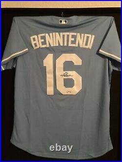 Kansas City Royals Andrew Benintendi Signed Jersey Psa Coa Authentic Autograph