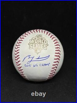 Kansas City Royals Ben Zobrist Signed Baseball Bas Coa 2015 World Series Auto