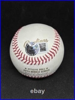 Kansas City Royals Ben Zobrist Signed Baseball Bas Coa 2015 World Series Auto