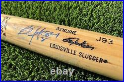 Kansas City Royals Bo Jackson Signed 1986-1989 Game Used Cracked Bat