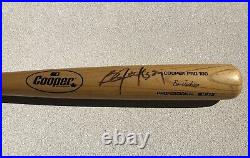 Kansas City Royals Bo Jackson Signed 1986-1990 Game Used UNCRACKED Cooper Bat