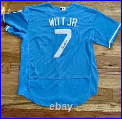 Kansas City Royals Bobby Witt Jr. Signed Jersey Jsa Coa Authentic Autograph