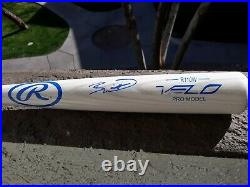 Kansas City Royals Bobby Witt Jr. Signed Rawlings Bat Jsa Witness Coa And Holo