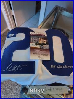 Kansas City Royals Frank White Signed Jersey With COA 1985 World Series Champs