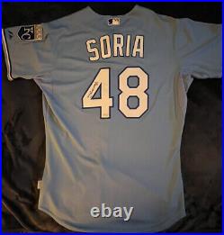 Kansas City Royals Jersey MLB Authentic Collection Joakim Soria Autographed COA