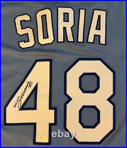 Kansas City Royals Jersey MLB Authentic Collection Joakim Soria Autographed COA