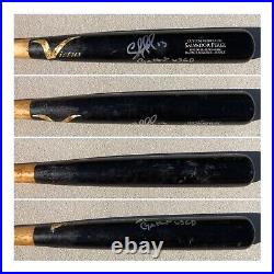 Kansas City Royals Salvador Perez Signed 2017 Game Used UNCRACKED Victus Bat