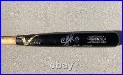 Kansas City Royals Salvador Perez Signed 2017 Game Used UNCRACKED Victus Bat