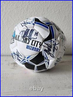 Kansas City Wizards Team Signed Soccer Ball Dave Thomas Foundation For Adoption