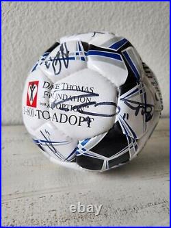 Kansas City Wizards Team Signed Soccer Ball Dave Thomas Foundation For Adoption