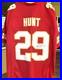 Kareem Hunt Hand-Signed? Kansas City Chiefs RED? Custom Jersey? NFL