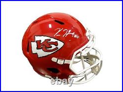Kareem Hunt Kansas City Chiefs Signed Full Size SPEED Helmet JSA