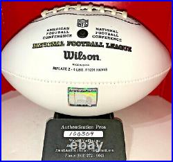 LEN DAWSON AUTOGRAPHED SIGNED KANSAS CITY CHIEFS YOUTH SIZE FOOTBALL withCOA HOF