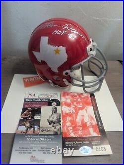 LEN DAWSON Signed Dallas Texans Kansas City Chiefs Mini Helmet JSA & CSA COA