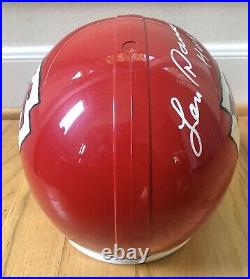 LEN DAWSON Signed KANSAS CITY CHIEFS FULL SIZE Helmet AFL & SB MVP, HOF DEC, COA