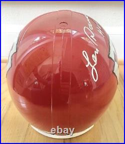 LEN DAWSON Signed KANSAS CITY CHIEFS FULL SIZE Helmet AFL & SB MVP, HOF DEC, COA