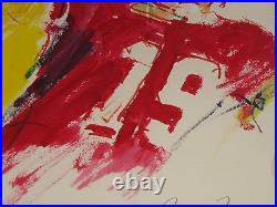 LEROY NEIMAN Original Joe Montana Kansas City Chiefs Painting Signed by Both