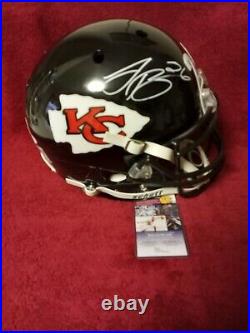 LE'VEON BELL Autographed Kansas City Chiefs Full Size Authentic Helmet JSA & TSE