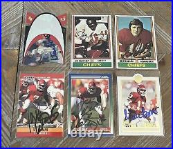 LOT OF (30) SIGNED AUTOGRAPHED KANSAS CITY CHIEFS FOOTBALL CARDS WithHOFers