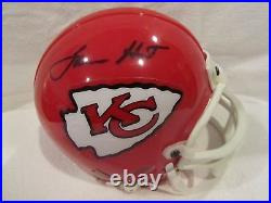 Lamar Hunt Autographed Kansas City Chiefs Mini Helmet Full JSA LOA