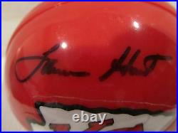 Lamar Hunt Autographed Kansas City Chiefs Mini Helmet Full JSA LOA