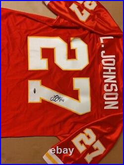 Larry Johnson Signed KANSAS CITY PRO Jersey COA TRISTAR Chiefs#27 EXTREMELY RARE