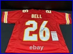Le'veon Bell Kansas City Chiefs Signed Custom Stitched Jersey Jsa Witness Coa