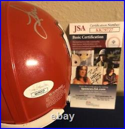 Len Dawson Autographed JSA Authenticated Kansas City Chiefs Mini Helmet