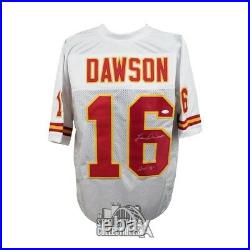 Len Dawson HOF Autographed Kansas City Chiefs Custom Football Jersey JSA (B)