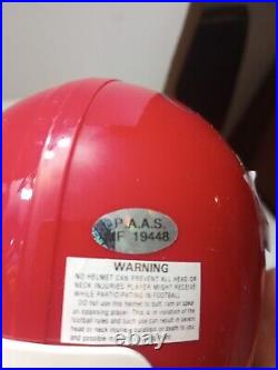 Len Dawson Kansas City Chiefs Autographed Mini Helmet P. A. A. S. Holographic COA