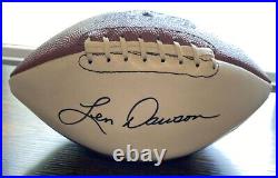 Len Dawson Kansas City Chiefs Autographed Signed Football