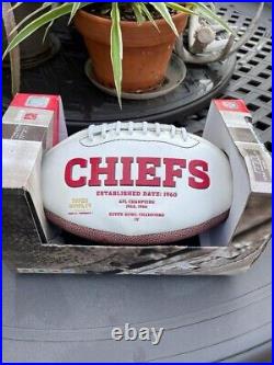 Len Dawson Kansas City Chiefs NFL SB IV MVP HOF 87 Signed Football-STILL IN BOX