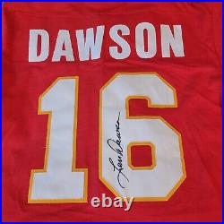 Len Dawson Kansas City Chiefs signed Vintage 90s Champion Throwback jersey HOF79