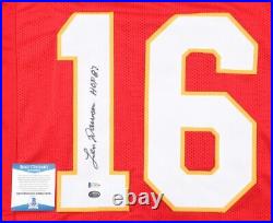 Len Dawson Signed Autographed Kansas City Chiefs Jersey Beckett Coa Hof 87