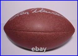 Len Dawson Signed Autographed NFL Football & Coa Kc Kansas City Chiefs Sb IV Mvp