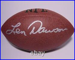 Len Dawson Signed Autographed NFL Football & Coa Kc Kansas City Chiefs Sb IV Mvp