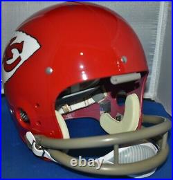 Len Dawson Signed Full Size Tk Helmet Kansas City Chiefs Hof 87 Sb IV Mvp Jsa