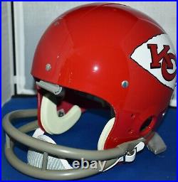 Len Dawson Signed Full Size Tk Helmet Kansas City Chiefs Hof 87 Sb IV Mvp Jsa