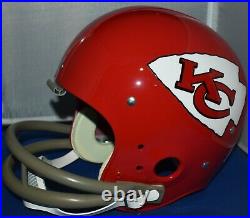 Len Dawson Signed Full Size Tk Helmet Kansas City Chiefs Hof 87 Sb IV Mvp Jsa