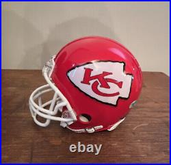 Len Dawson signed Kansas City Chiefs mini Football helmet HOF Inscription