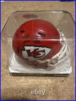 Leo Chenal Autographed Kansas City Chiefs Mini Helmet Witness Beckett