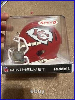 Leo Chenal Autographed Kansas City Chiefs Mini Helmet Witness Beckett