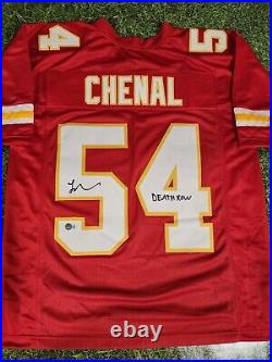 Leo Chenal Kansas City Chiefs Autographed / Signed Custom XL Jersey Beckett