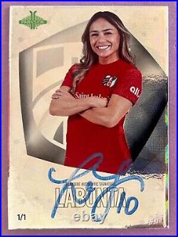 Lo'eau Labonta 2022 Parkside NWSL SIGNATURE SERIES FOIL AUTO Card 1/1 KC CURRENT