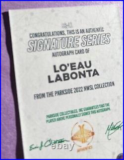 Lo'eau Labonta 2022 Parkside NWSL SIGNATURE SERIES FOIL AUTO Card 1/1 KC CURRENT