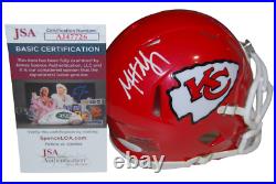 MATT NAGY signed (KANSAS CITY CHIEFS) mini football helmet JSA COA AJ47726