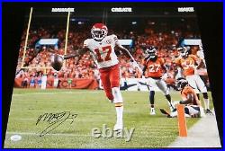 MECOLE HARDMAN AUTOGRAPHED SIGNED KANSAS CITY CHIEFS 16x20 PHOTO JSA