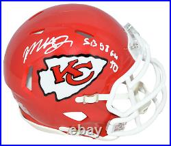 MECOLE HARDMAN SIGNED KANSAS CITY CHIEFS SUPER BOWL LVIII MINI HELMET With GW TD