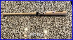 MJ Melendez Signed Kansas City Royals Full-Size Bat. Beckett Certified. New